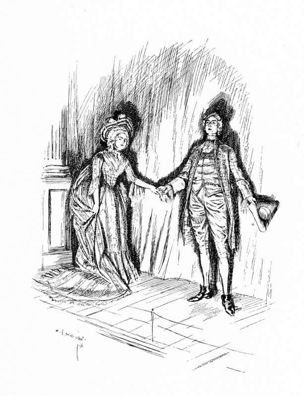 Illustration für Sheridans Die Schule der Skandale (Gravur) von Edmund Joseph (after) Sullivan
