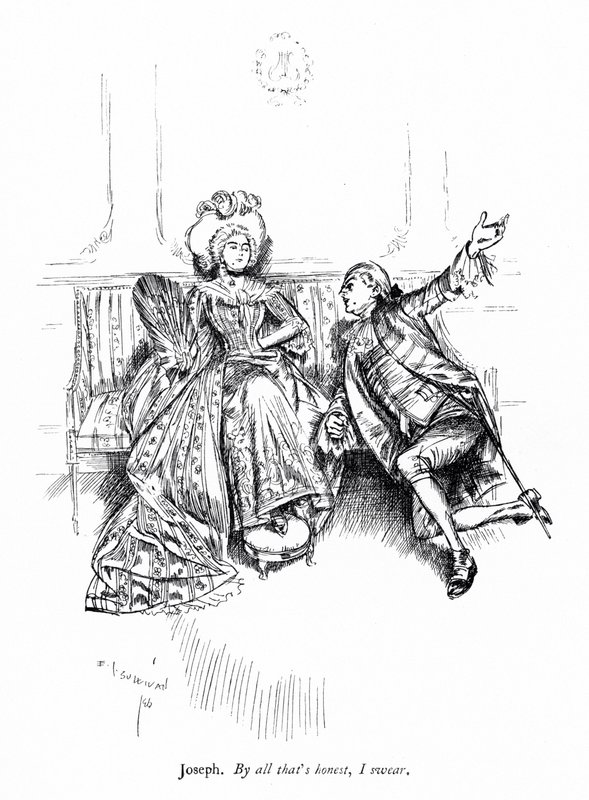 Illustration für Sheridans The School for Scandal (Gravur) von Edmund Joseph (after) Sullivan