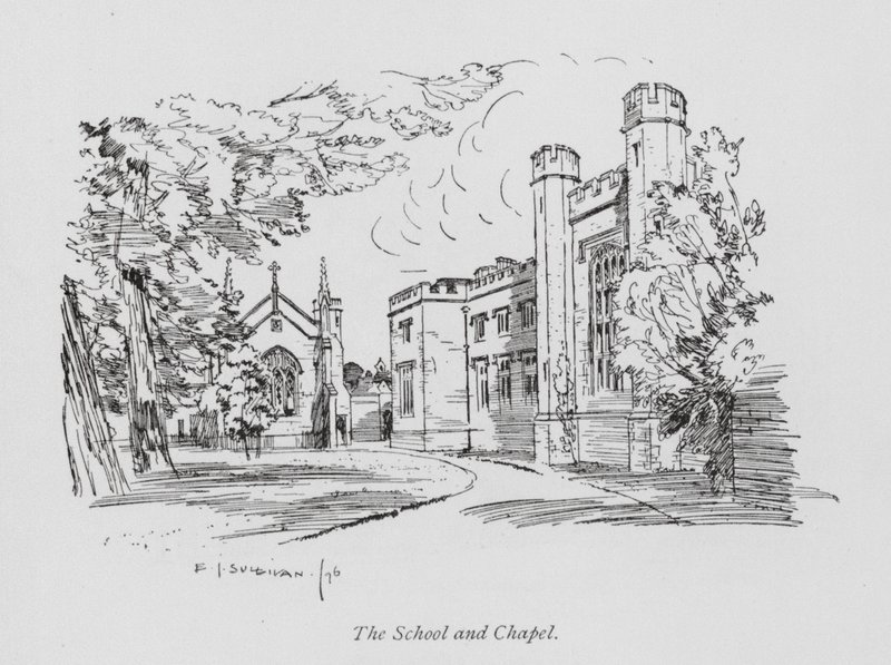 Illustration für Tom Browns Schulzeit (Lithografie) von Edmund Joseph (after) Sullivan
