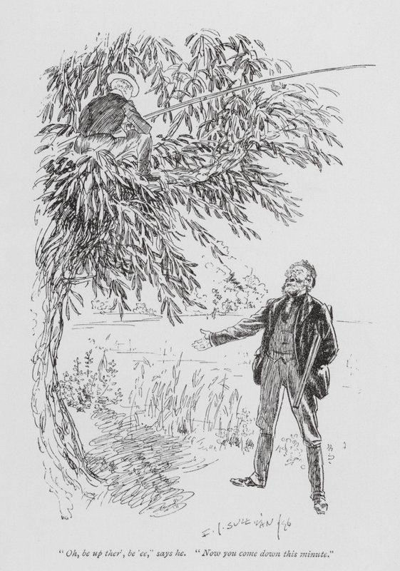 Illustration für Tom Browns Schulzeit von Edmund Joseph (after) Sullivan