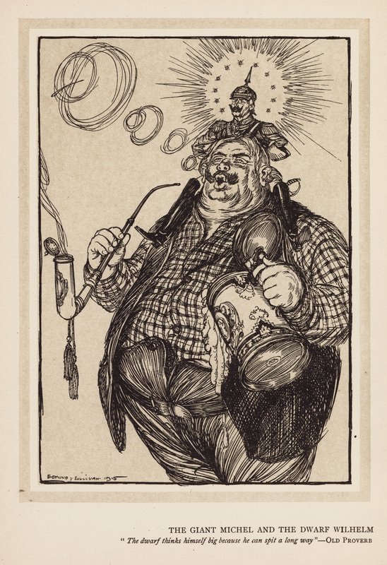 Der Kranz des Kaisers: Der Riese Michel und der Zwerg Wilhelm von Edmund Joseph (after) Sullivan