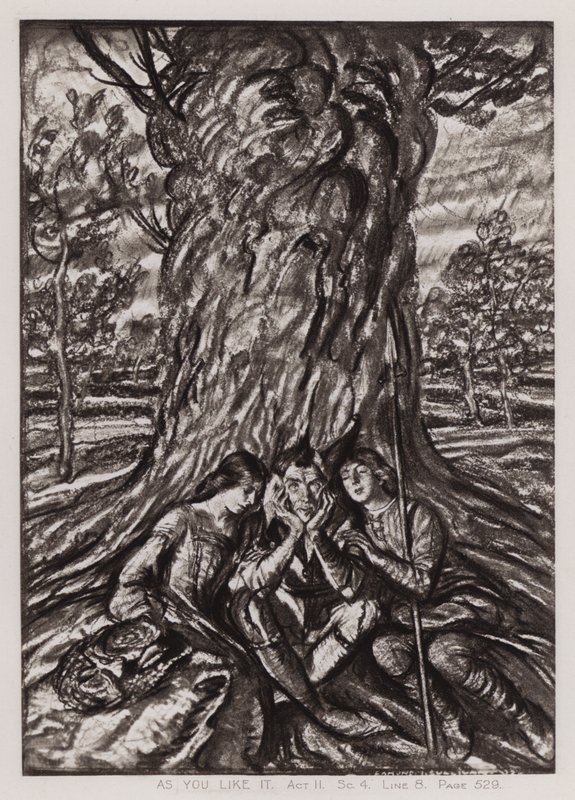 Wie es euch gefällt, Akt II, Szene 4 von Edmund Joseph Sullivan