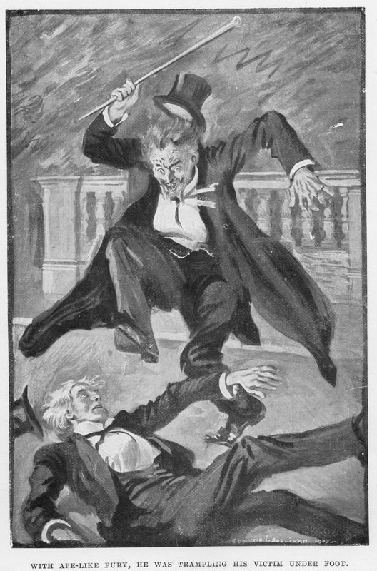 Illustration für Dr. Jekyll und Mr. Hyde von R. L. Stevenson von Edmund Joseph Sullivan