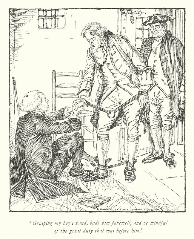Illustration für Der Pfarrer von Wakefield von Oliver Goldsmith von Edmund Joseph Sullivan