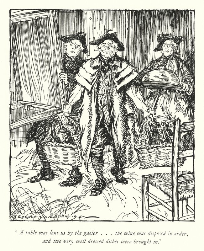 Illustration für Der Pfarrer von Wakefield von Oliver Goldsmith von Edmund Joseph Sullivan