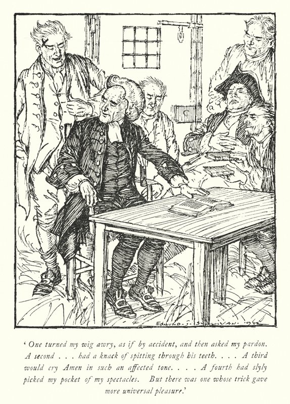 Illustration für Der Pfarrer von Wakefield von Oliver Goldsmith von Edmund Joseph Sullivan
