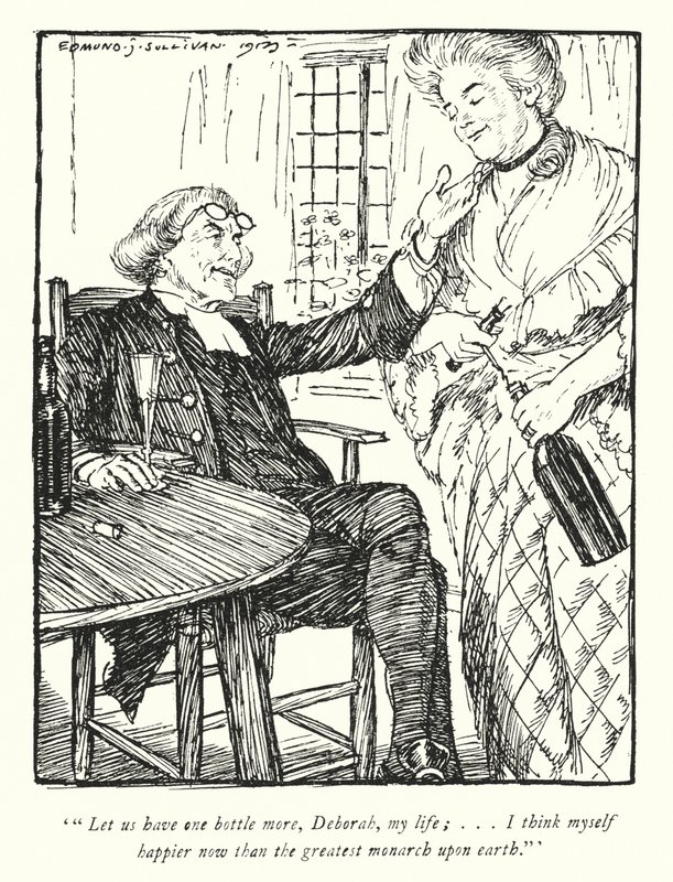 Illustration für Der Pfarrer von Wakefield von Oliver Goldsmith von Edmund Joseph Sullivan