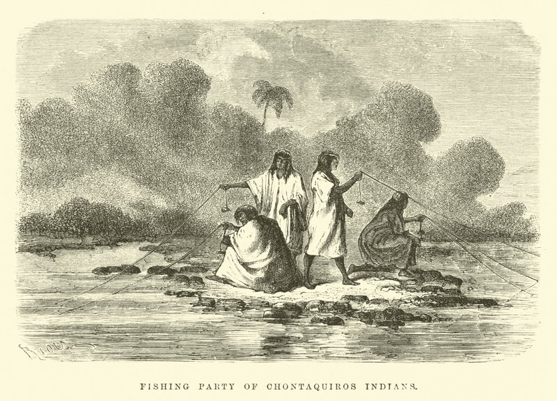 Angelgruppe der Chontaquiros-Indianer von Edouard Riou