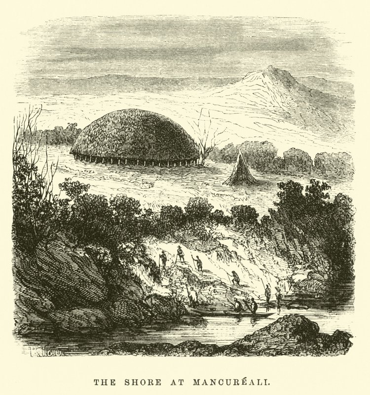 Die Küste bei Mancureali von Edouard Riou