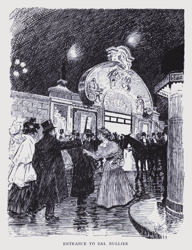 Böhmisches Paris: Eingang zum Bal Bullier von Edouard Alfred (1875 1954) Cucuel