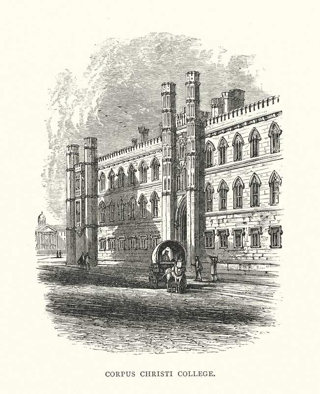 Corpus Christi College (Gravur) von Edward (after) Whymper