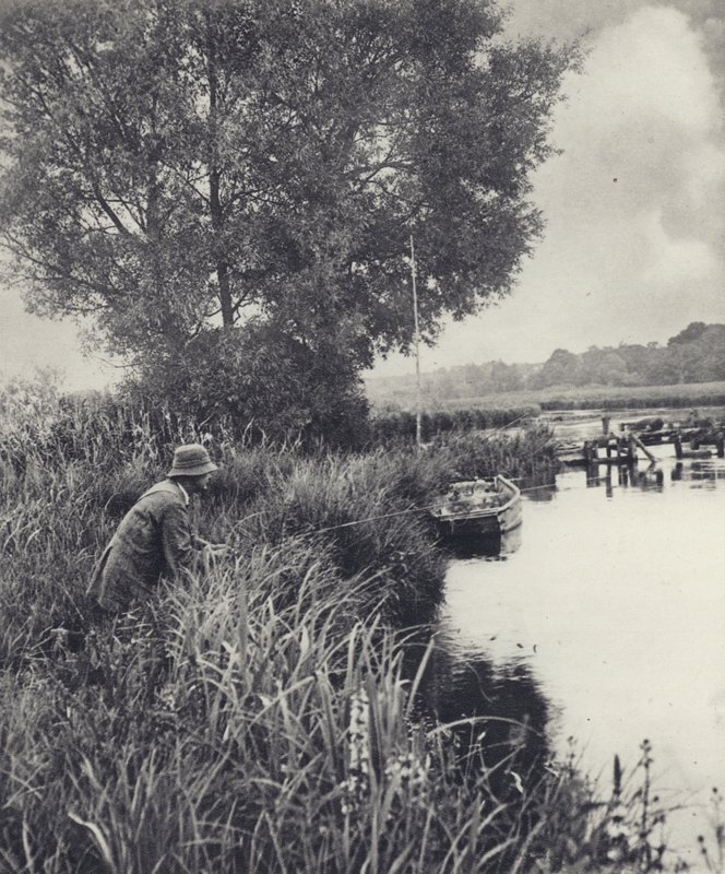 An der Aal-Topf-Brücke in Leckford von Edward Alfred Barton