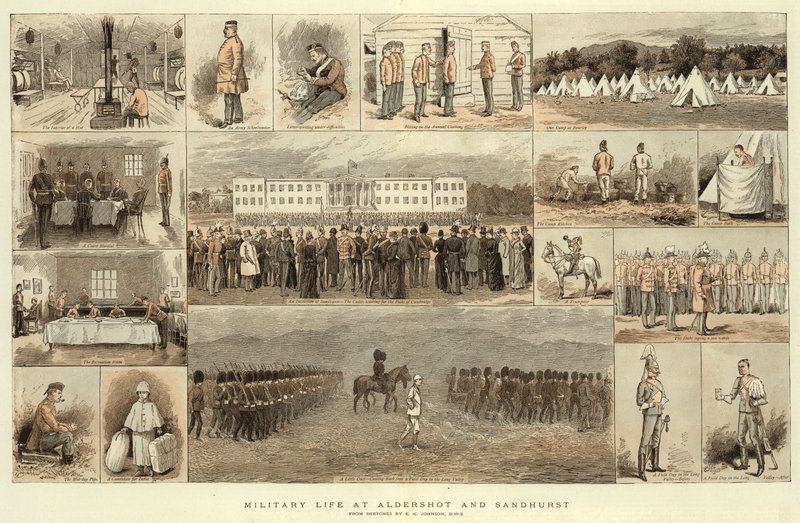 Militärleben in Aldershot und Sandhurst von Edward Killingworth Johnson