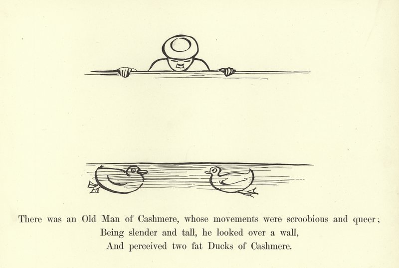 Es war ein alter Mann aus Kaschmir, dessen Bewegungen seltsam und sonderbar waren von Edward Lear