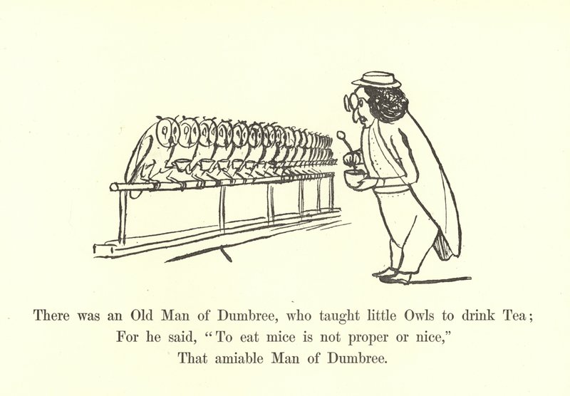 Es war ein alter Mann von Dumbree, der kleinen Eulen das Teetrinken beibrachte von Edward Lear