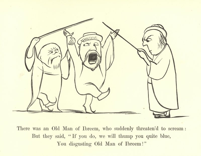Es war ein alter Mann aus Ibreem, der plötzlich drohte zu schreien von Edward Lear