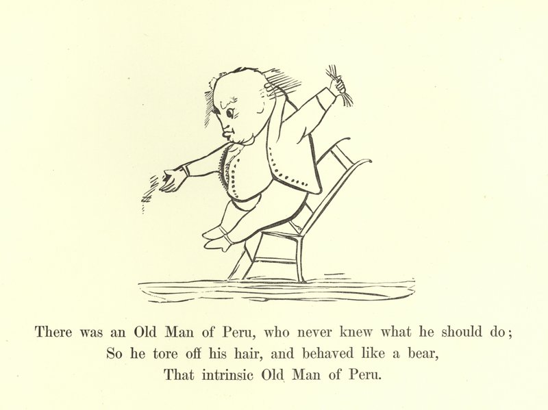 Es war ein alter Mann aus Peru, der nie wusste, was er tun sollte von Edward Lear