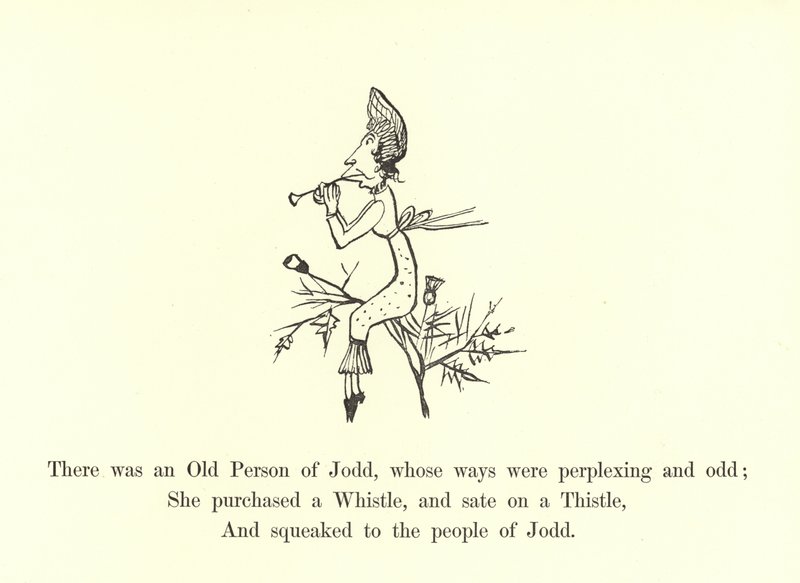 Es war eine alte Person von Jodd, deren Wege verwirrend und seltsam waren von Edward Lear