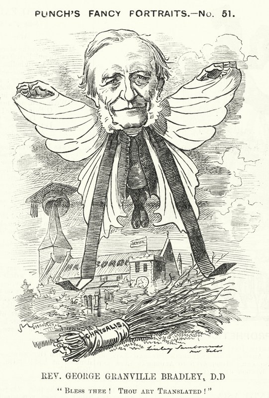 George Granville Bradley, englischer Geistlicher, Gelehrter und Dekan von Westminster (Karikatur) von Edward Linley (after) Sambourne