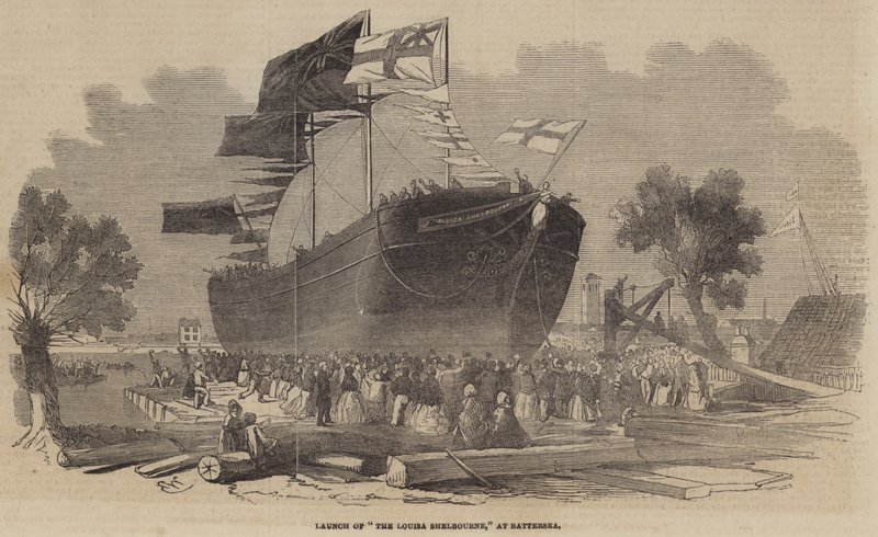 Start der Louisa Shelbourne in Battersea von Edwin Weedon