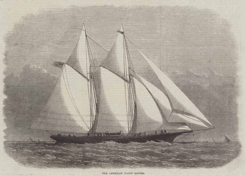 Die amerikanische Yacht Sappho von Edwin Weedon