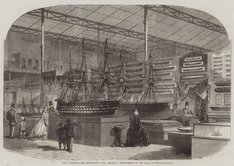 Die Internationale Ausstellung, die Admiralitätsabteilung des Marinegerichts von Edwin Weedon