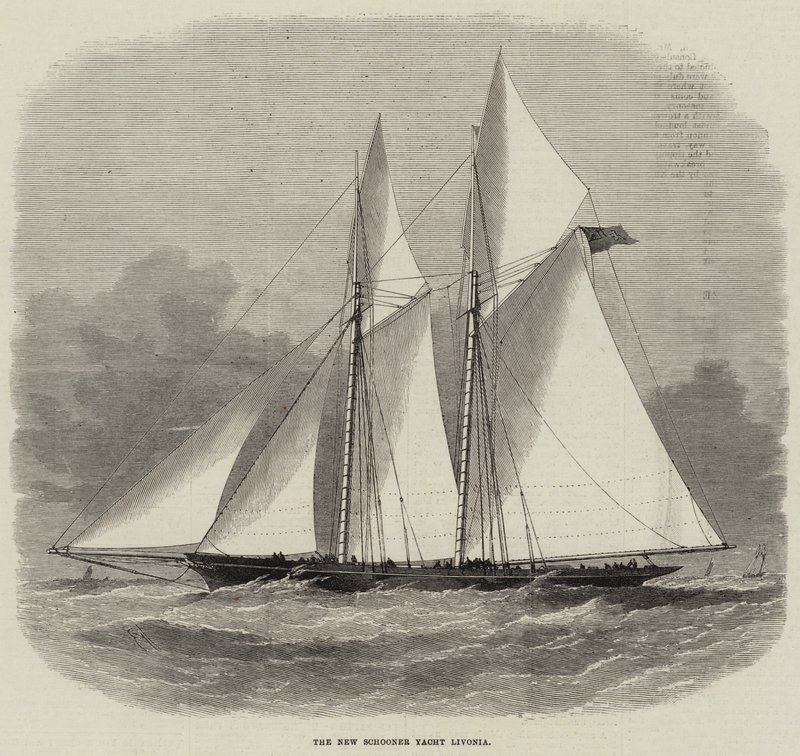 Der neue Schoner Yacht Livonia von Edwin Weedon