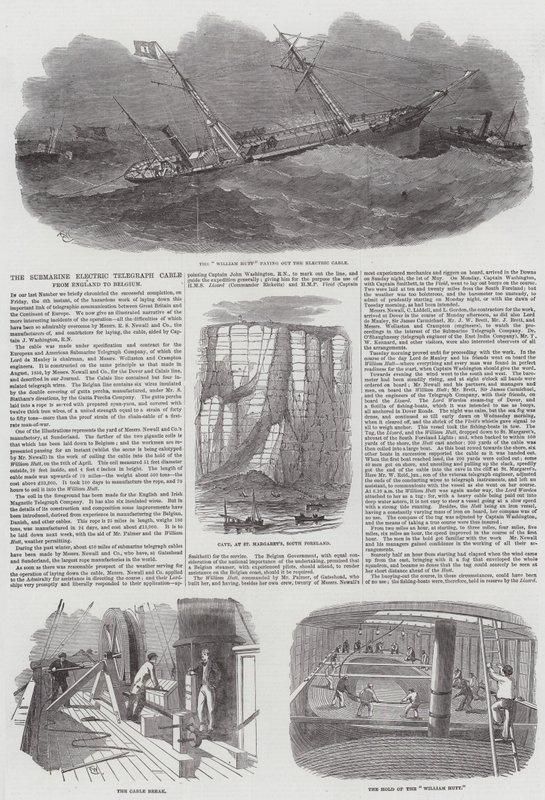 Das Unterseekabel von England nach Belgien von Edwin Weedon