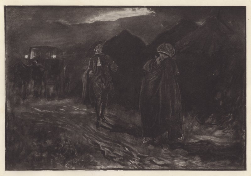 Illustration für She Stoops to Conquer von Oliver Goldsmith von Edwin Austin (after) Abbey