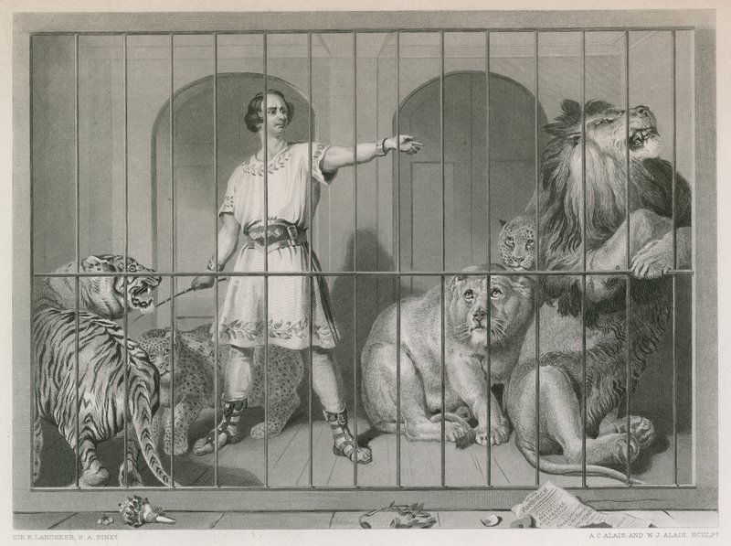 Van Amburgh und die Löwen von Edwin Landseer