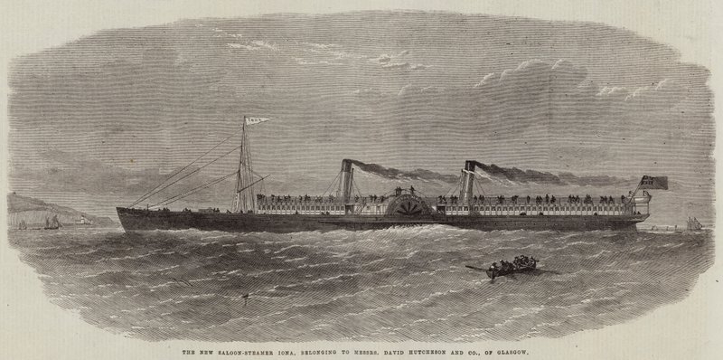 Der neue Salondampfer Iona, im Besitz von Messers David Hutcheson und Company, Glasgow von Edwin Weedon