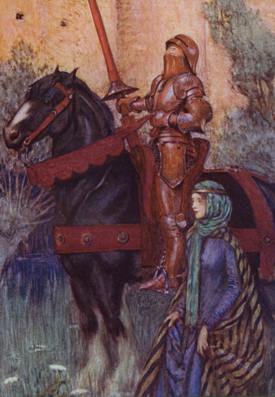 Illustration für Idylls Of The King von Alfred Lord Tennyson von Eleanor Fortescue Brickdale