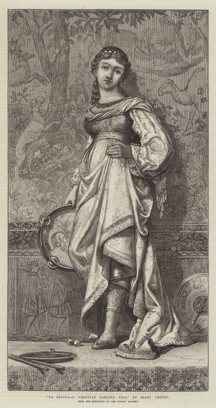 La Regina, ein venezianisches Tanzmädchen von Elihu Vedder