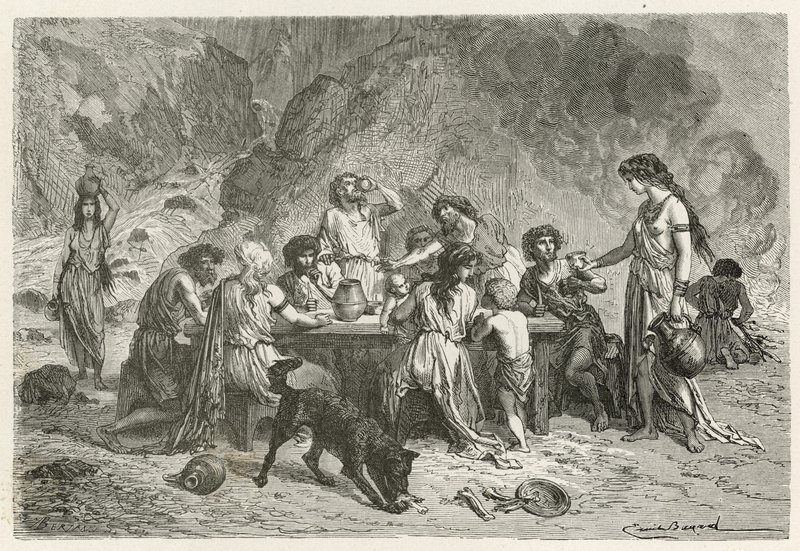 Ein Mahl zur Bronzezeit von Emile Antoine Bayard