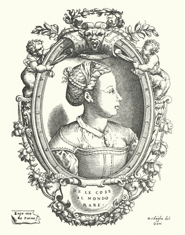 Laura Terracina, neapolitanische Renaissance-Dichterin von Enea Vico