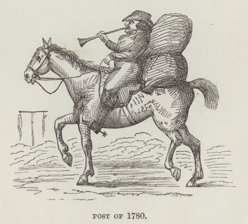 Post von 1780 von English School