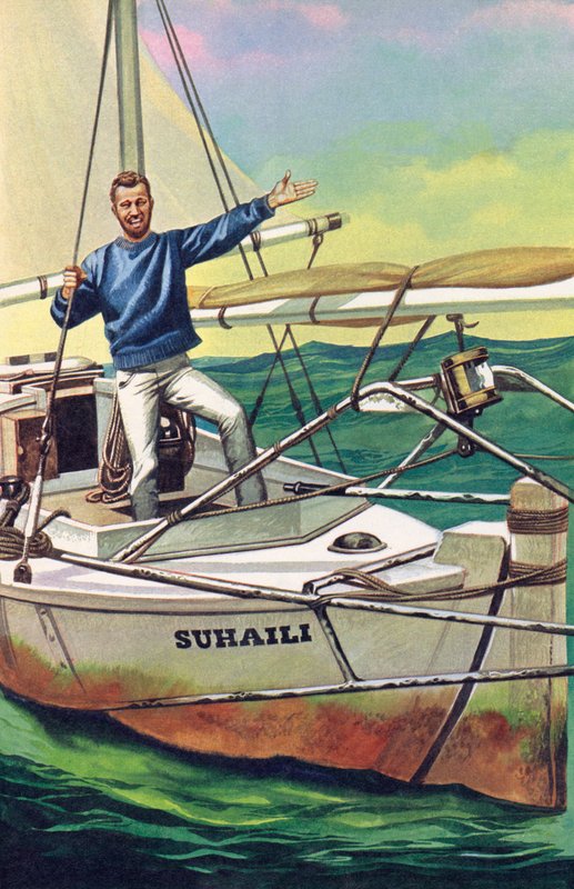 Robin Knox-Johnston, erster, der die Welt nonstop umsegelte von English School
