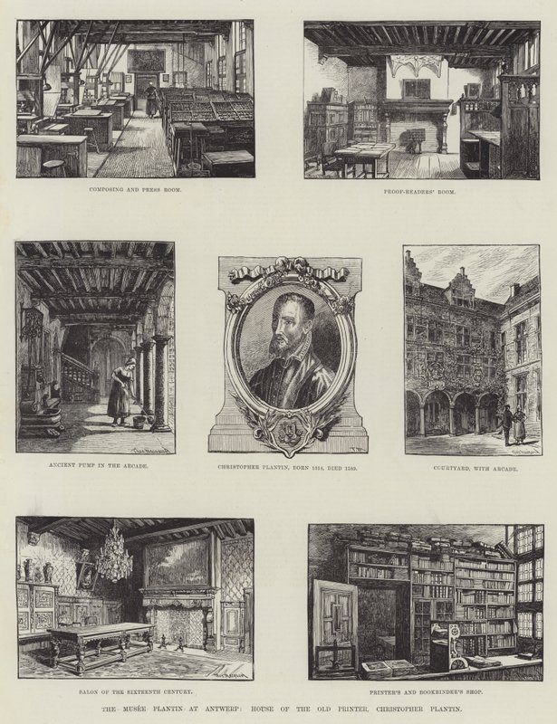 Das Musée Plantin in Antwerpen, Haus des alten Druckers Christopher Plantin von English School