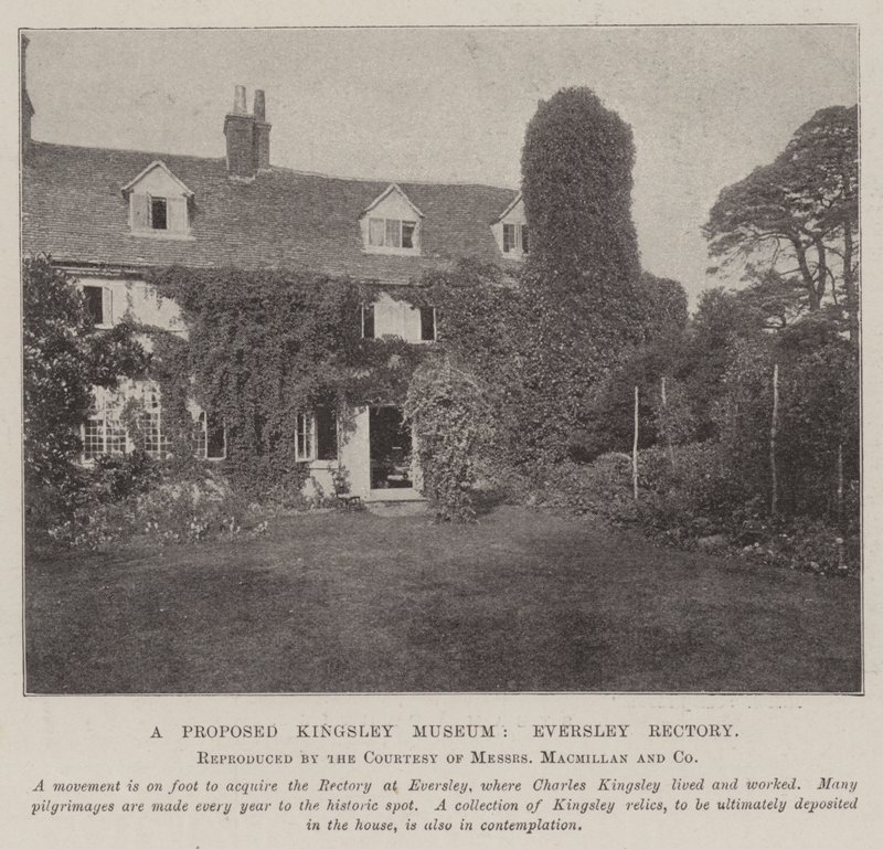 Ein vorgeschlagenes Kingsley-Museum, Eversley Rectory von English Photographer