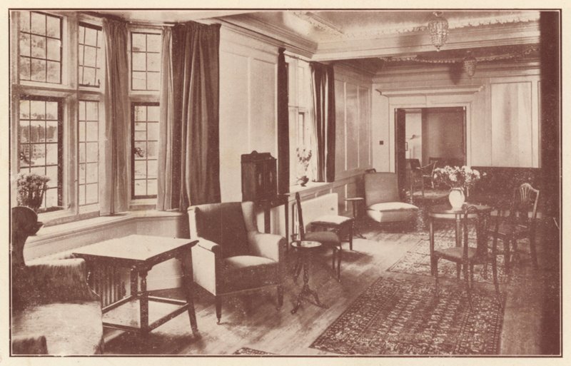 Ein Gemeinschaftsraum in Crosby Hall, Cheyne Walk von English Photographer
