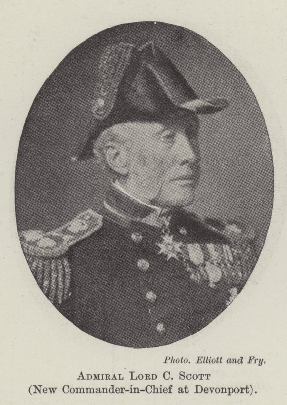 Admiral Lord C Scott, neuer Oberbefehlshaber in Devonport von English Photographer