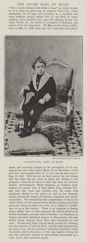 Alfonso XIII, König von Spanien von English Photographer