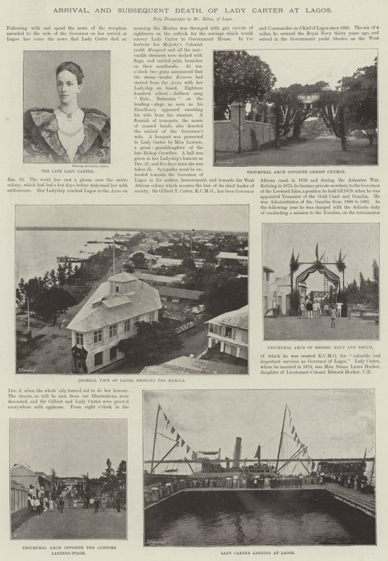 Ankunft und anschließender Tod von Lady Carter in Lagos von English Photographer