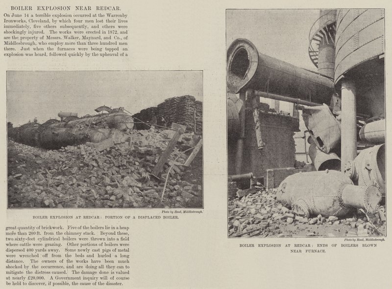 Kesselexplosion in der Nähe von Redcar von English Photographer
