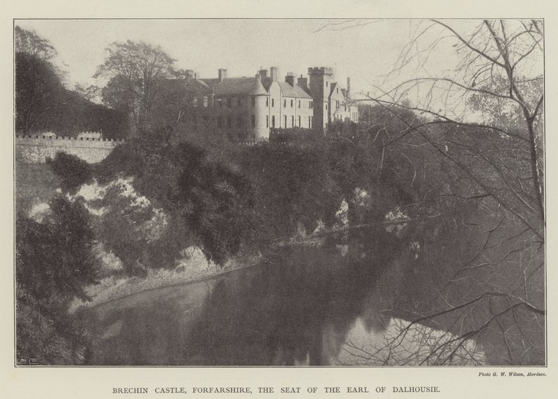 Brechin Castle, Forfarshire, der Sitz des Earl of Dalhousie von English Photographer