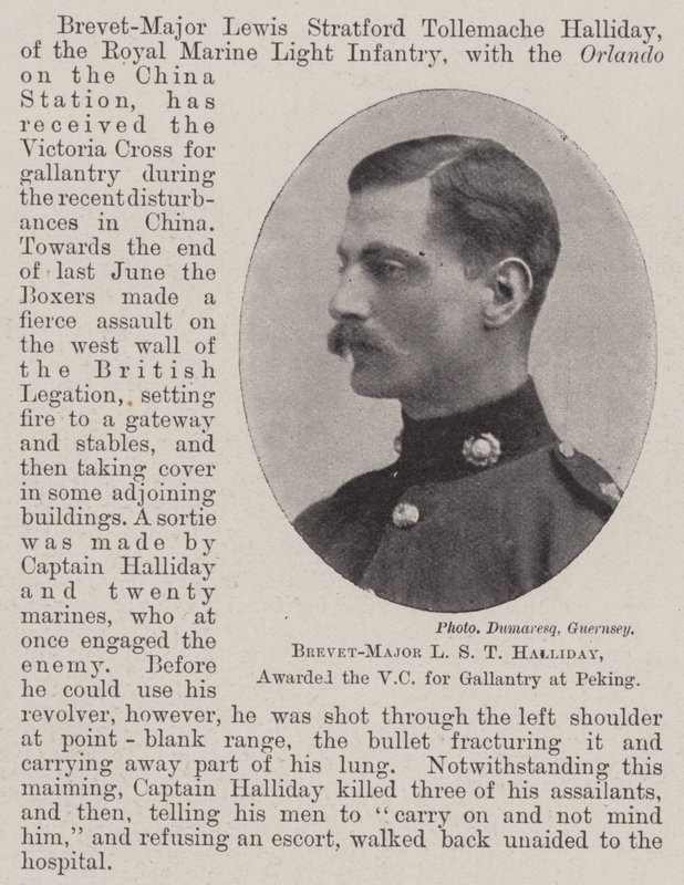 Brevet-Major L S T Halliday, ausgezeichnet mit dem VC für Tapferkeit in Peking von English Photographer