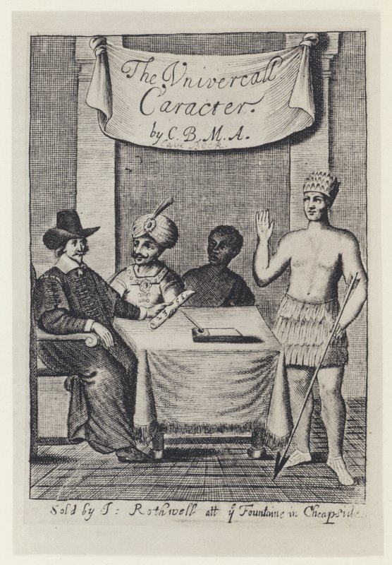 C Beck, The Vniversall Caracter, I Rothwell 1657 von English Photographer