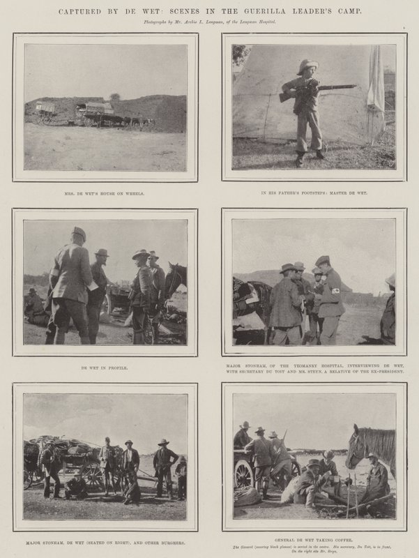 Gefangen von De Wet, Szenen im Guerillaführer-Lager von English Photographer