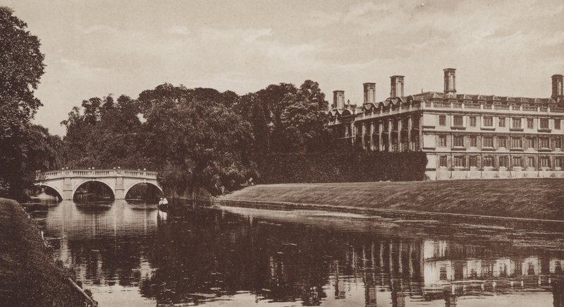 Clare College und Brücke, Cambridge von English Photographer