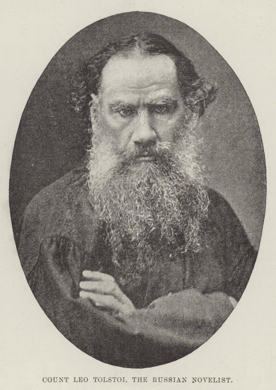 Graf Leo Tolstoi, der russische Schriftsteller von English Photographer
